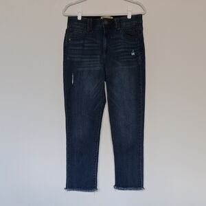 Democracy Dark Blue "ab" technology Straight leg Jeans Normcore Size 8